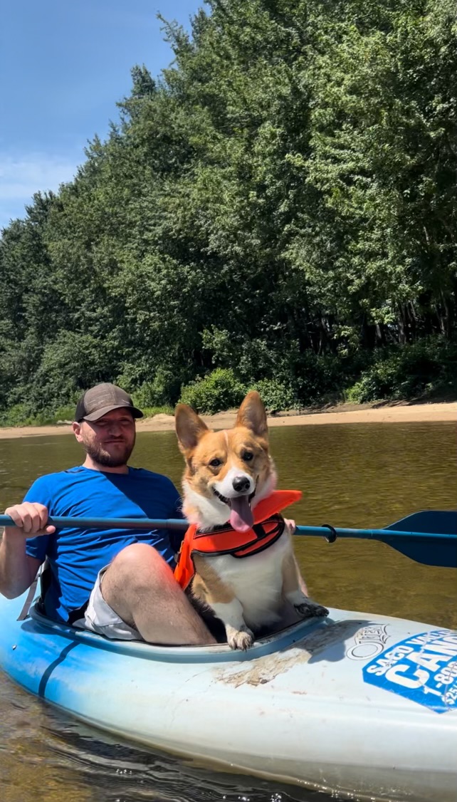 Rocko kayaking