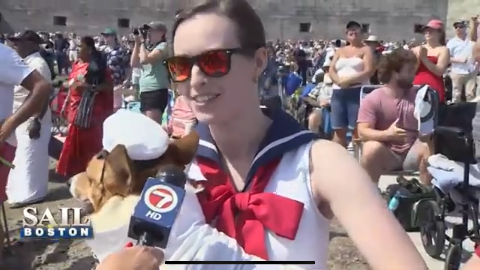7NEWS Boston live Sail Boston interview frame